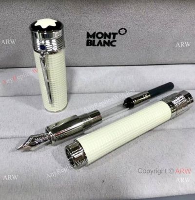 Faux Mont Blanc Mahatma Gandhi Fountain Pen - Cream Barrel